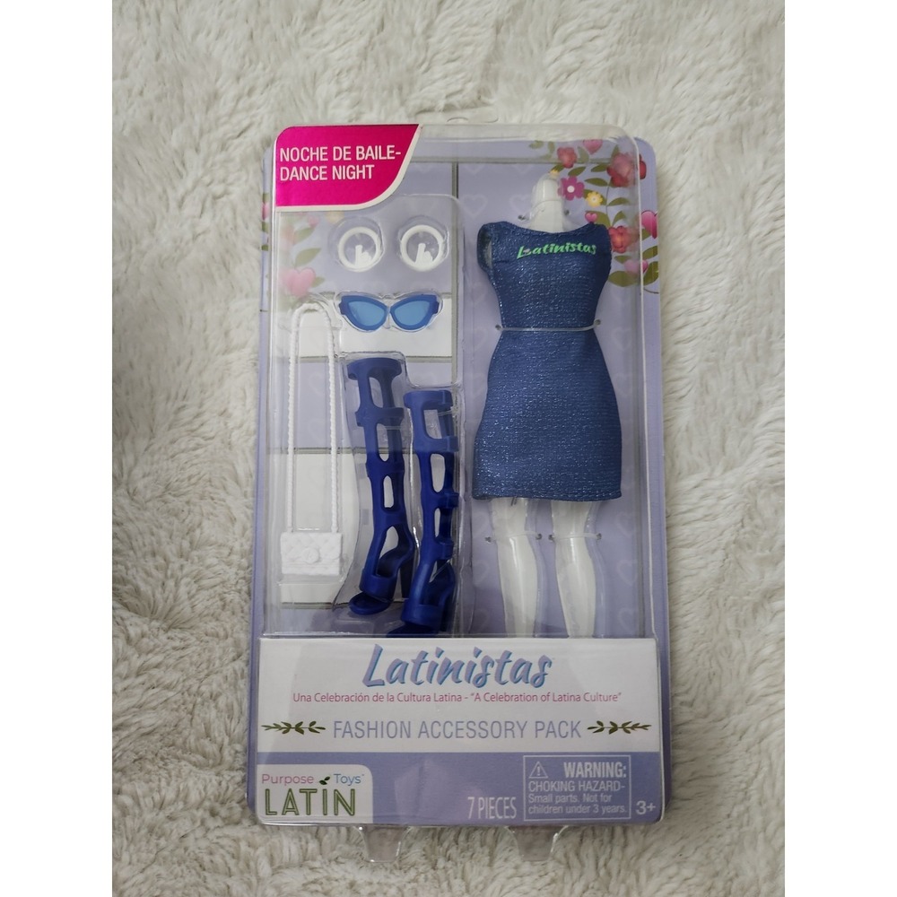 Latinistas Dance Night 7 Piece Fashion Accessory Pack for Doll‎ - New